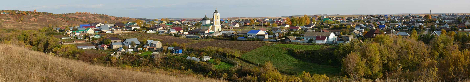 Панорама села Ильбухтино