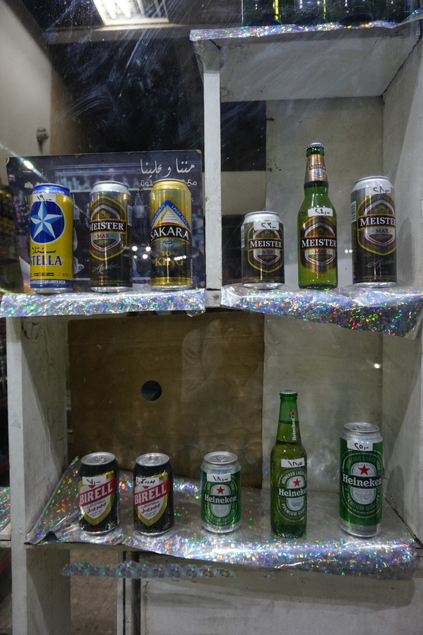 Прилавок с пивом в Египте
