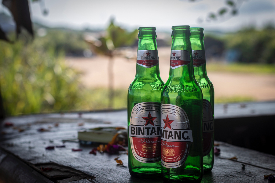 Пиво "Bintang", популярное на острове Бали