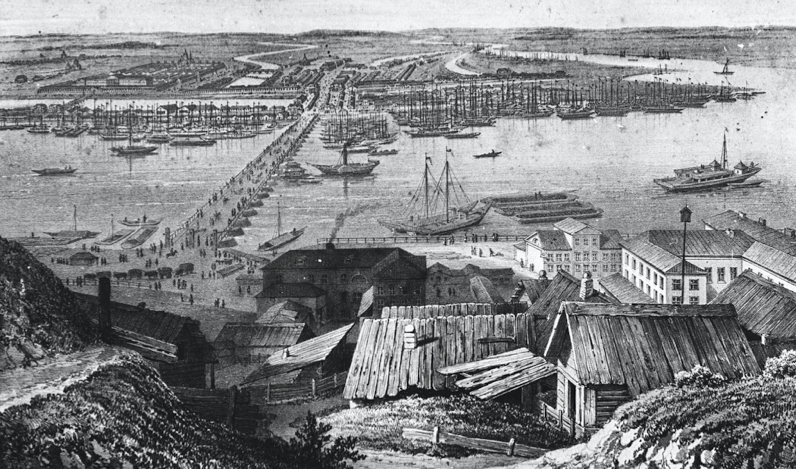 Вид Нижегородской ярмарки, 1850-е годы