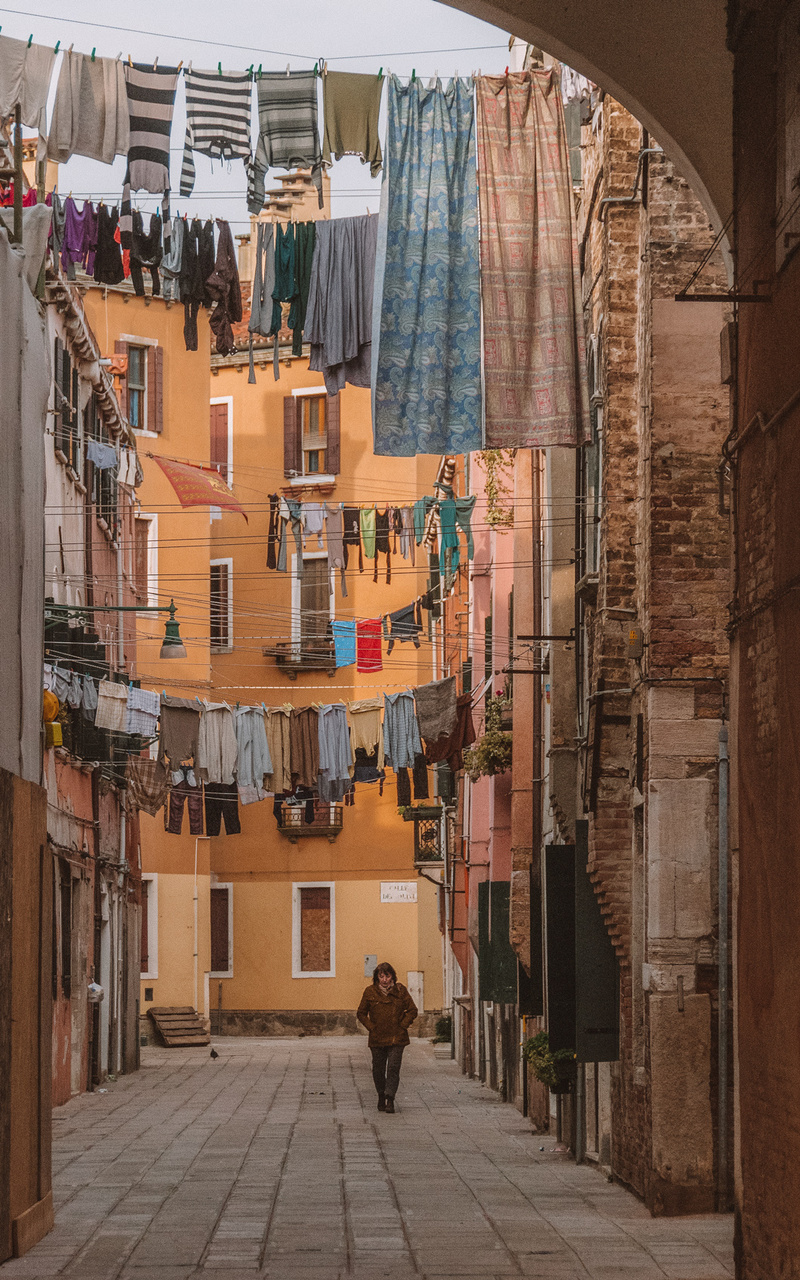 Жилые улочки района Кастелло, Венеция