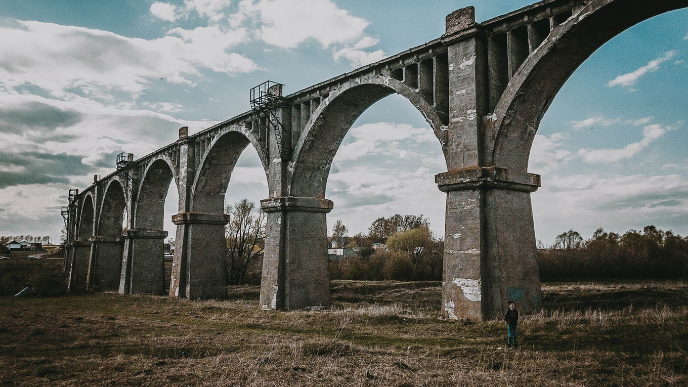 Мокринский железнодорожный мост чувашия фото