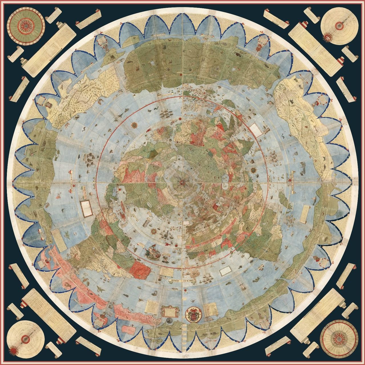 Опубликована потерянная карта мира: атлас Урбано Монте