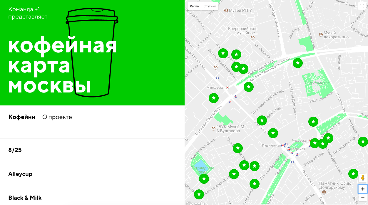 Карта кофеен москвы - 95 фото